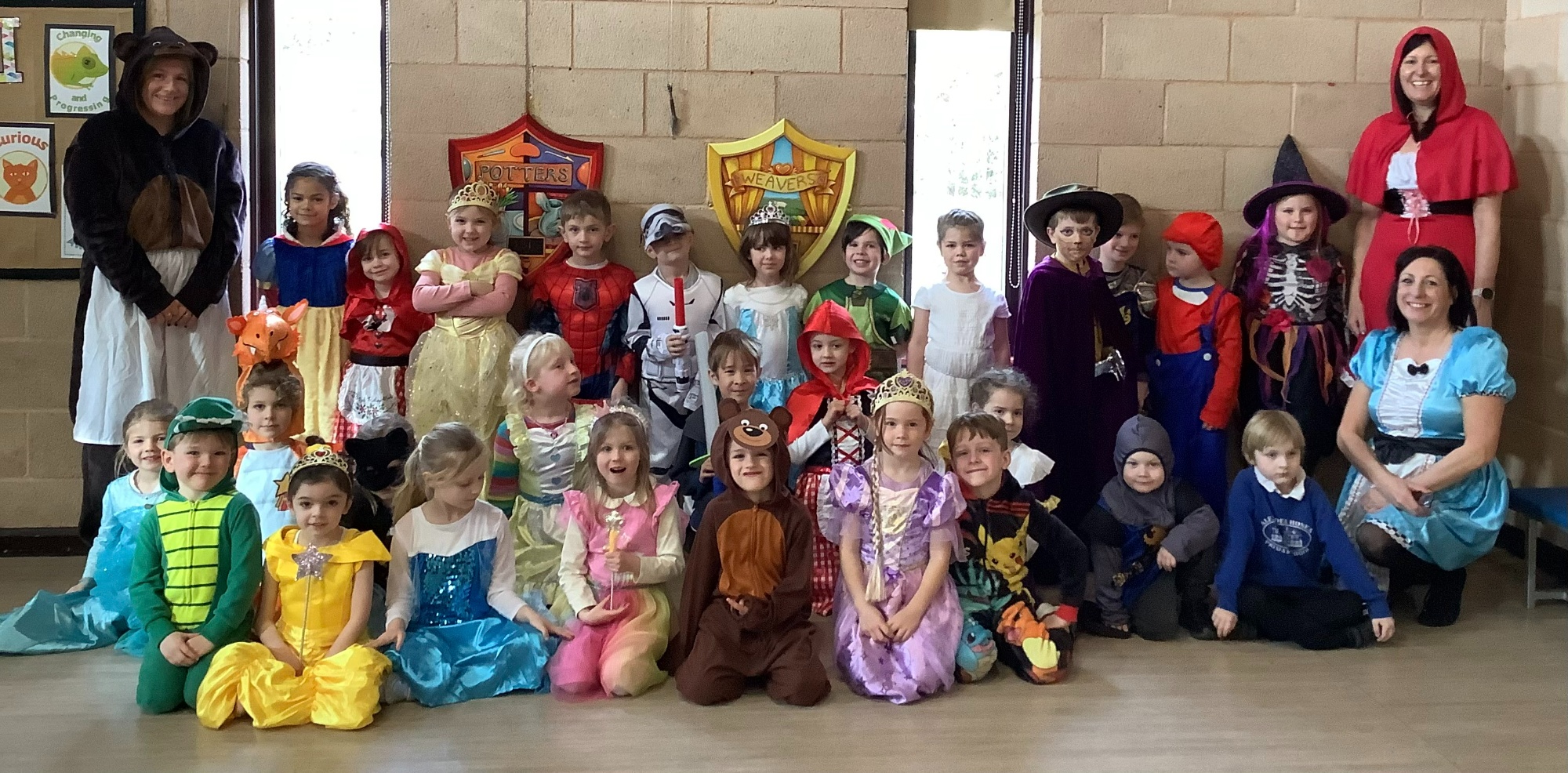 Children enjoying World Book Day