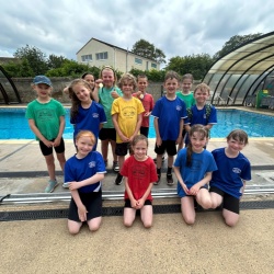 Children at the swim gala